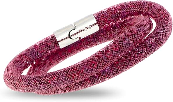 SALE✩.*˚SWAROVSKI ダブルハート バングル SWAROVSKI レビュー特典あり スワロフスキー バングル Attract